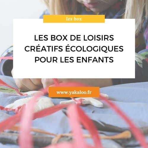 Box de loisirs créatifs écologiques pour enfants - Yakaloo